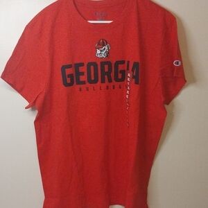 Champion Red Georgia Bulldogs Graphic Tee